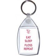 Eat Sleep Floss Repeat - Keyring