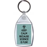 Keep Calm because Science is Fun! - Keyring