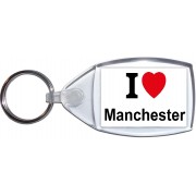 I Love (heart) Manchester - Keyring
