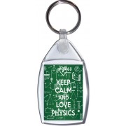Keep Calm and Love Physics - Keyring