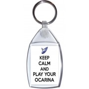 Keep Calm and Play your Ocarina - Keyring