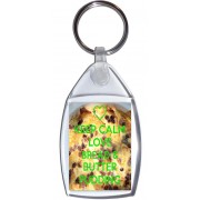 Keep Calm Love Bread & Butter Pudding - Keyring