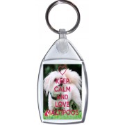 Keep Calm and Love Maltipoos - Keyring
