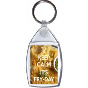 Keep Calm It's Fry-Day - Keyring