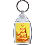 Keep Calm and Love Lemon Curd Tart - Keyring