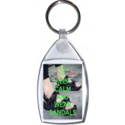 Keep Calm and Wear Sandals - Keyring