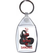Life is better in Sandals - Keyring