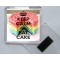 Keep Calm and Eat Cake - Square Acrylic Fridge Magnet