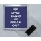 Now Panic and Freak Out - Square Acrylic Fridge Magnet