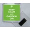 Keep Calm and Garden On - Square Acrylic Fridge Magnet