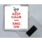 Keep Calm and Sing On - Square Acrylic Fridge Magnet