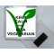 Keep Calm and Be a Vegetarian - Square Acrylic Fridge Magnet