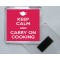 Keep Calm and Carry On Cooking - Square Acrylic Fridge Magnet
