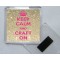 Keep Calm and Craft On - Square Acrylic Fridge Magnet