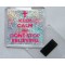 Keep Calm and Don't Stop Believing - Square Acrylic Fridge Magnet
