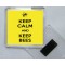Keep Calm and Keep Bees - Square Acrylic Fridge Magnet