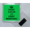 Keep Calm and Keep Weeding - Square Acrylic Fridge Magnet
