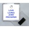 Live Long and Prosper - Square Acrylic Fridge Magnet