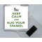 Keep Calm and Hug Your Spaniel - Square Acrylic Fridge Magnet