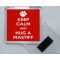 Keep Calm and Hug a Mastiff - Square Acrylic Fridge Magnet