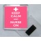 Keep Calm and Nurse On - Square Acrylic Fridge Magnet