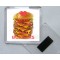 Keep Calm and Eat Burgers - Square Acrylic Fridge Magnet