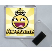 Awesome - Square Acrylic Fridge Magnet