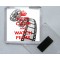 Keep Calm and Watch Films - Square Acrylic Fridge Magnet