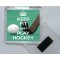 Keep Fit and Play Hockey - Square Acrylic Fridge Magnet