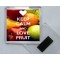 Keep Calm and Love Fruit - Square Acrylic Fridge Magnet