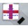 Keep Calm and Happy St. George's Day - Square Acrylic Fridge Magnet