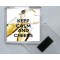 Keep Calm and Cheers - Square Acrylic Fridge Magnet