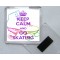 Keep Calm and Go Skating - Square Acrylic Fridge Magnet