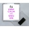 Keep Calm and Sing On - Square Acrylic Fridge Magnet
