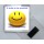 A smile is the prettiest thing you can wear - Square Acrylic Fridge Magnet