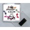 Keep Calm and Buy Shoes - Square Acrylic Fridge Magnet