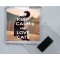 Keep Calm and Love Cats - Square Acrylic Fridge Magnet