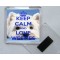 Keep Calm and Love Westies - Square Acrylic Fridge Magnet