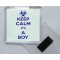 Keep Calm It's a Boy - Square Acrylic Fridge Magnet