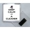 Keep Calm I'm a Cleaner - Square Acrylic Fridge Magnet