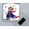 Keep Calm and Clown On - Square Acrylic Fridge Magnet