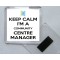 Keep Calm I'm a Community Centre Manager - Square Acrylic Fridge Magnet