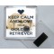 Keep Calm and Love Your Golden Retriever - Square Acrylic Fridge Magnet