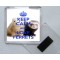Keep Calm and Love Ferrets - Square Acrylic Fridge Magnet