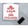 Keep Calm It's Gin O'clock - Square Acrylic Fridge Magnet