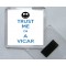 Trust Me I'm a Vicar - Square Acrylic Fridge Magnet