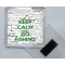 Keep Calm and Go Fishing - Square Acrylic Fridge Magnet