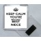 Keep Calm You're Britain's Best Niece - Square Acrylic Fridge Magnet