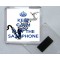 Keep Calm and Play the Saxophone - Square Acrylic Fridge Magnet