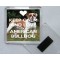 Keep Calm and Love Your American Bulldog - Square Acrylic Fridge Magnet